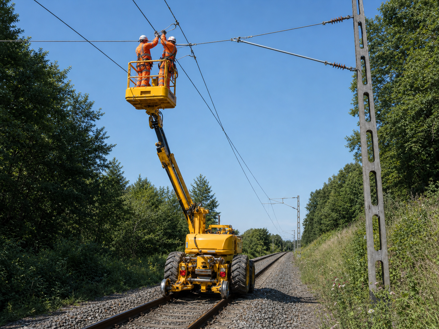 Steigerfahrer in der Höhe